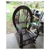 Vine wood rocking chair