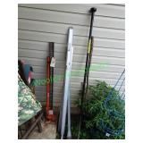 HD Jack, tamping bar, pick & walking stick