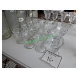 Soda fountain glassware – small Sunday servers –