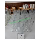Soda fountain glassware - 33 pieces in group