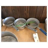 3  medium sized commercial cook pots