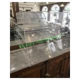 Clear plastic display case – includes two small