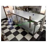 8’ x 30” commercial stainless steel table