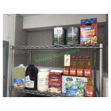 Assorted dry goods in group – ranch mix, oil,