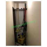 Janitorial supplies in group, Rubbermaid mop