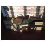 Assorted napkins and to go bowles in group