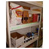 White cornmeal, rice, frill picks, noodles and