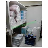 Assorted monogram products, straws, deli wrap