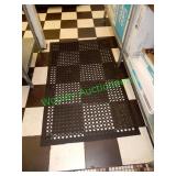 8 foot saver mats throughout the restaurant