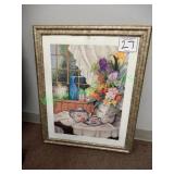 Framed Floral Print
