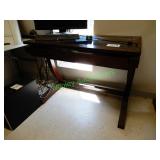 Glass Top Computer Table