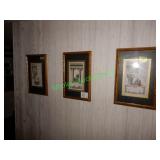 Three Framed Prints 16"x24"