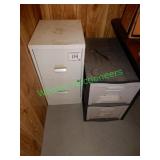 Two - 2 Drawer File Cabinet & Storage Units