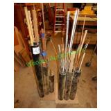Assorted Dowel Rods and Assorted Trim and Pieces