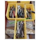 Assorted Tools in 3 Small Bins