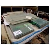 Assorted Glass in group - Includes 2 Metal Carts