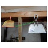2 Shop Brooms and 2 Metal Dust Pans ADD PHOTOS