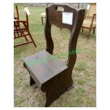 Wooden Chair - Folds Out to a 3