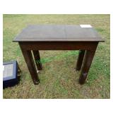 Wooden Side Table w/ Double Storage