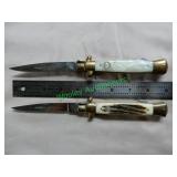 2 Kissing Crane Stiletto Folding Blades