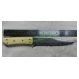11" Fixed Blade Bowie - Damascus Steel