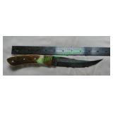 10.5" Fixed Blade - Antler Handle Damascus Steel