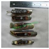 5 Rough Rider Folding Blades