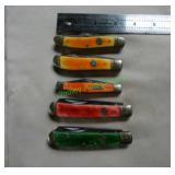 5 Rough Rider Folding Blades