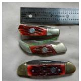 3 Rough Rider Folding Blades