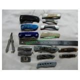 16 Assorted Folding Blades in Group