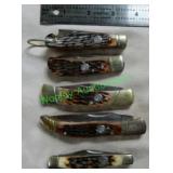 5 Rough Rider Folding Blades