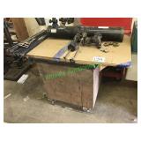 Shop Built Shop Table on Wheels