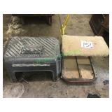 Creeper Stool & Plastic Step Stool w/ Tool Storage