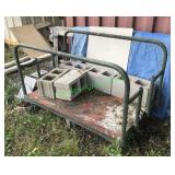 Lumber Dolly & Concrete Blocks