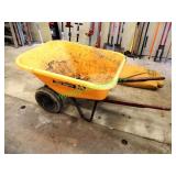 True Temper 8 Cubic Foot Dual Wheel - Wheel Barrow