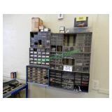 Parts/Nuts & Bolts Cabinet on Wall and Contents