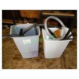 2 Trash Cans & Plastic Tubing