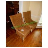 4 Wicker Chairs