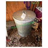 Metal Trash can