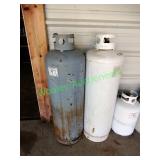 2 Large Propane Tanks