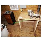 Small Shop Table & File Cabinet