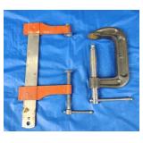 Stanley 6" Bar Clamp & 3" C-Clamp (2)