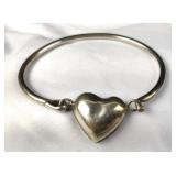 Sterling Heart Bracelet - Mexico