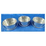 Oval Tin Buckets (3)