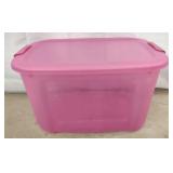 Latch Lid Storage Tote, 12-Gal