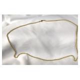 10K Gold Rope Chain Necklace