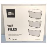Black Mesh Hanging Wall Files, NEW