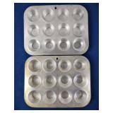 Mirro Aluminum Mini Muffin Pans (2)