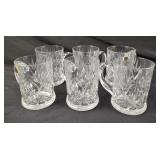 Vtg Paul Sebastian 12oz  Glass Mugs (6)