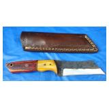 H-C Reverse Tanto Knife w/Sheath, New